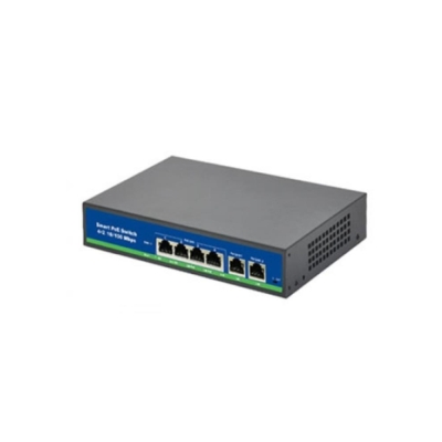ISEE ISS-3006P 4 Port Poe+ 10-100 Mbps 2 Port 10-100 Uplink Switch 60W